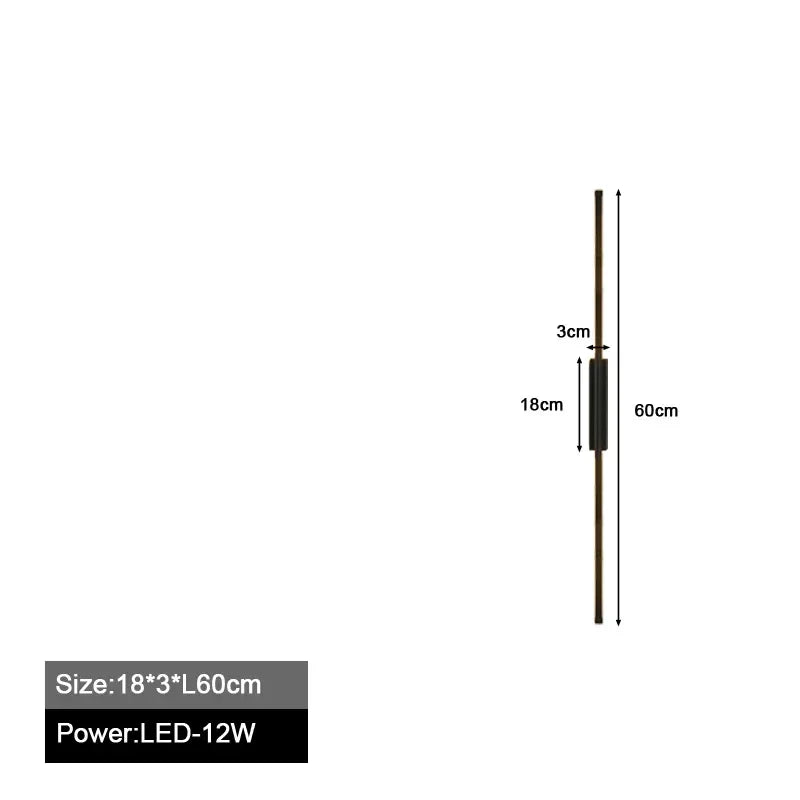Axyaa Nordic Slim LED Wall Sconces for Bedroom & Living Room