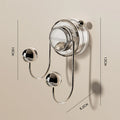 Axyaa Rotating Door Rear Coat Hook - Multi-functional Suction Cup Wall Hanger