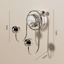 Axyaa Rotating Door Rear Coat Hook - Multi-functional Suction Cup Wall Hanger
