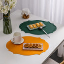 Axyaa Leather Placemat Set for Dining Table, Modern Nordic Kitchen Accessories