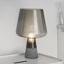 Axyaa Nordic Concrete Table Lamp Gray Glass Bedside Study Light
