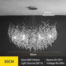 Axyaa Modern Crystal Ceiling Chandelier LED Pendant Light for Home Decor