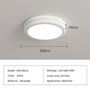 Axyaa Modern Minimalist Round LED Ceiling Lights in Black