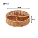 Axyaa Rattan Wicker Serving Baskets - 10 Styles for Restaurant Tabletop Display