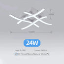 Axyaa 24W LED Modern Ceiling Chandelier for Stylish Living Room Lighting
