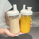 Axyaa Bubble Tea Portable Straw Cup -  Large Capacity, Heat Resistant Transparent Bottle