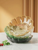 Axyaa Crystal Fruit Tray Set for Elegant Living Room Decor