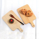 Axyaa Wood Cutting Board with Handle - Bread Cheese Pizza Serving Tray