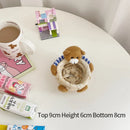 Axyaa Cute Bear Mini Woven Display Basket: Multi-purpose Desktop Organizer and Home Decor