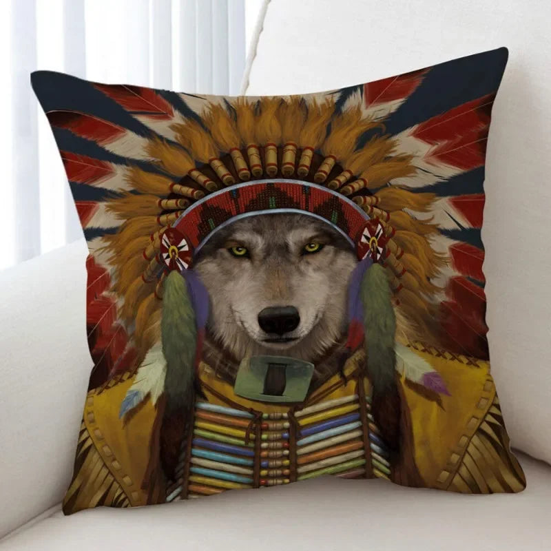 Axyaa Skull Lighthouse Monster Cushion Covers 45x45CM - Cool Art Animals Scary Design