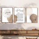 Axyaa Ayat Al Kursi Ramadan Circle Canvas Wall Art Print for Bedroom Decor