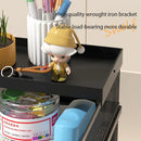 Axyaa 4-Tier Stackable Letter Tray Desk Organizer with Pen Holder
