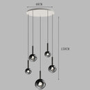 Axyaa Minimalist Glass Headboard Pendant Lamp for Luxury Bedroom
