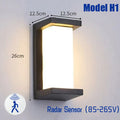 Axyaa Outdoor Motion Sensor Wall Light Waterproof IP65 LED 18W 30W Garden Street Lighting