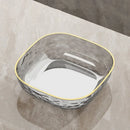 Axyaa Gold Edge Fruit Plate for Snacks, Desserts & Dried Fruits