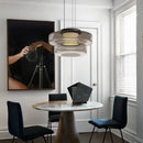 Axyaa Green Glass Chandelier: Minimalist Retro Lighting for High-end Room Decor