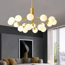 Axyaa Glass Ball LED Chandelier - Modern Minimalist Design for Home, Restaurant, Hotel