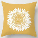 Axyaa Yellow Flower Pillowcase for Home Sofa Lumbar Cushion