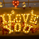 LED Night Light Alphabet Letter Number Lamp Luminous for Home Decor Axyaa