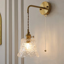 Axyaa Clear Glass LED Wall Light Fixture | Modern Nordic Wire Adjustable Wall Lamps