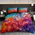 Axyaa Diamond Plaid Duvet Cover Set with 2 Pillowcases - Polyester, Breathable