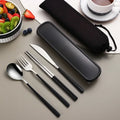 Axyaa Stainless Steel Cutlery Set with Box - Dinner Knife Fork Spoon Chopsticks