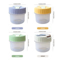 Axyaa Mini Pill Box with Handle: Clear Sealed Moisture-Proof Medicine Organizer