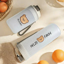 Axyaa 550ml Water Bottle - Sporty Portable Clear Cup with Rope