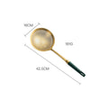 Axyaa Gold Colander Strainer Spoon - Kitchen Cooking Tool