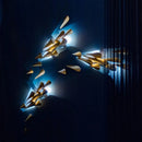 Axyaa LED Wall Lamp: Italian Designer Modern Sconce for Living Room, Bedroom, Aisle, Stairway