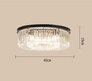 Axyaa Metal and Crystal Pendant Light - Stylish LED Chandelier for Living Room
