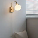 Axyaa LED Wall Light Mirror Ceramic Glass Wood Decor Home Lighting