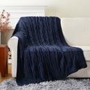 Axyaa Knit Throw Blanket for Bed Couch Sofa Warm Cozy Decorative Plaid Crochet Blanket