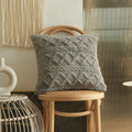 Axyaa Soft Plush 3D Twists Pattern Pillowcase for Home Decor - 45x45/30x50cm