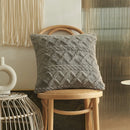 Axyaa Soft Plush 3D Twists Pattern Pillowcase for Home Decor - 45x45/30x50cm