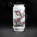 Axyaa Jingdezhen Ceramic Vase with Dracaena sanderiana for Painting and Calligraphy