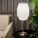 Axyaa Silk Table Lamp for Bedroom and Living Room Zen Decor