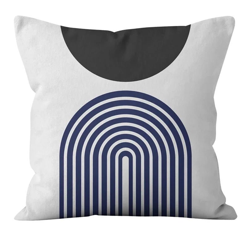 Nordic Abstract Geometric Lines Pillowcase for Home Decor - Axyaa
