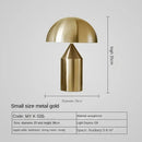 Axyaa Metal Mushroom Desk Lamp - Luxury Modern Nordic Bedroom Headboard Light