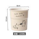 Axyaa Cute Cat Illustrations Ceramic Latte Mug