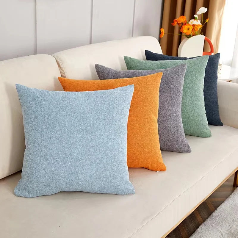 Fluffy Nordic Style Sofa Pillow Cover by Axyaa