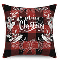 Axyaa Christmas Snowflake Pattern Pillow Cover for Sofa, Bedroom, Car