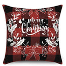 Axyaa Christmas Snowflake Pattern Pillow Cover for Sofa, Bedroom, Car