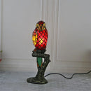 Axyaa Tiffany Parrot LED Glass Table Light - Creative Home Decor