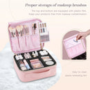 Axyaa Professional Makeup Brush Case Travel Kit Waterproof Manicure Organizer Storage