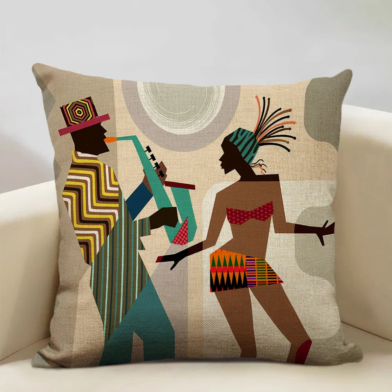 Axyaa African Ladies Decorative Pillow Case for Fashionable Home Decor