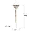 Nordic Bat Macrame Tapestry Dream Catcher for Bedroom Wall Decor by Axyaa
