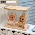 Axyaa Acrylic Doll Display Cabinet: Large Capacity Dustproof Organizer & Desktop Storage Solution
