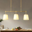 Axyaa Three-Headed LED Chandelier for Modern Minimalist Dining Room