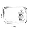 Axyaa Clear Makeup Bag Portable Travel Toiletry Pouch Waterproof PVC Storage Case